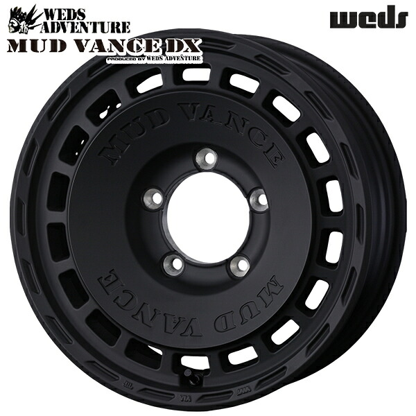 ウェッズ マッドヴァンスDX 16インチ 6.0J 5H139.7 +-5 FULL MAT BLACK（フルマットブラック） アルミホイール単品 4本（1台分）送料無料 ※個人宅配送不可※ ｜トレッド新横浜師岡店