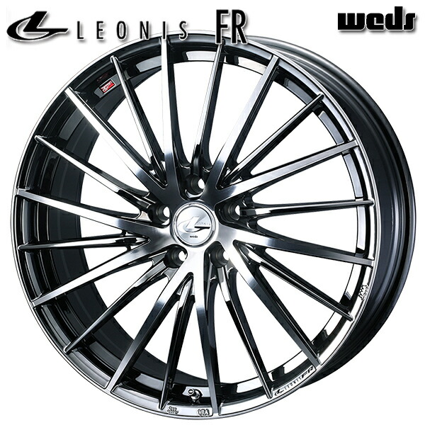 19インチ 8.0J 5H114.3 +43 Weds ウェッズ レオニス FR BMCMC（ブラックメタルコート ミラーカット） アルミホイール単品 4本（1台分） 送料無料 87,824円