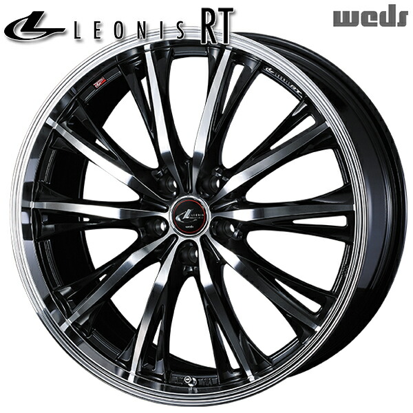 18インチ 8.0J 5H114.3 +42 Weds ウェッズ レオニス RT PBMC（パールブラック/ミラーカット） アルミホイール単品 1本 4本以上送料無料