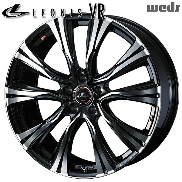 16インチ 6.5J 5H114.3 +40 Weds ウェッズ レオニス VR PBMC（パールブラック/ミラーカット） アルミホイール単品 1本 4本以上送料無料 ｜トレッド新横浜師岡店