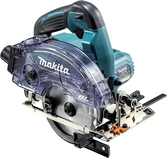 ■【中古/美品】【別売チップソー付き】 makita / マキタ 125mm 充電式防じんマルノコ 【フルセット】 バッテリ・充電器・ケース付 14.4V 6.0Ah KS512DRG ワイヤレスユニット別売