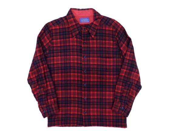 ▲★【中古】 60-70S ペンドルトン ウールボードシャツ サイズXL 赤 長袖シャツ PENDLETON