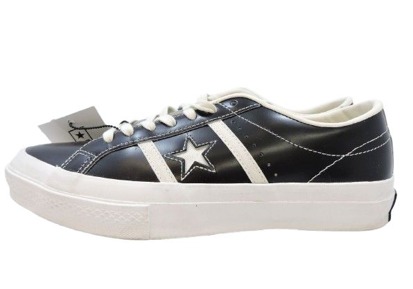 ▲★【中古】2019年モデル CONVERSE STAR&BARS VTG LEATHER Time Lineシリーズ 27cm ブラック 1CL537 スニーカー コンバース|お宝プラス