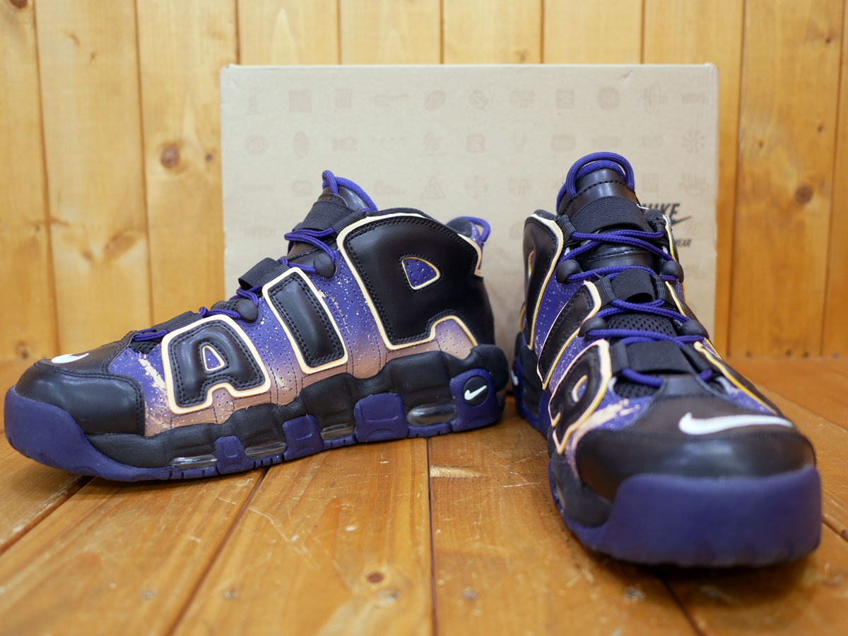 楽天市場 中古品 12年モデルnike ナイキair More Uptempo Hohエア モアアップテンポハウスオブフープス ダウン トゥ ダスク パックblack White Orng Chalk Night Blサイズ27 5cm 018 お宝プラス