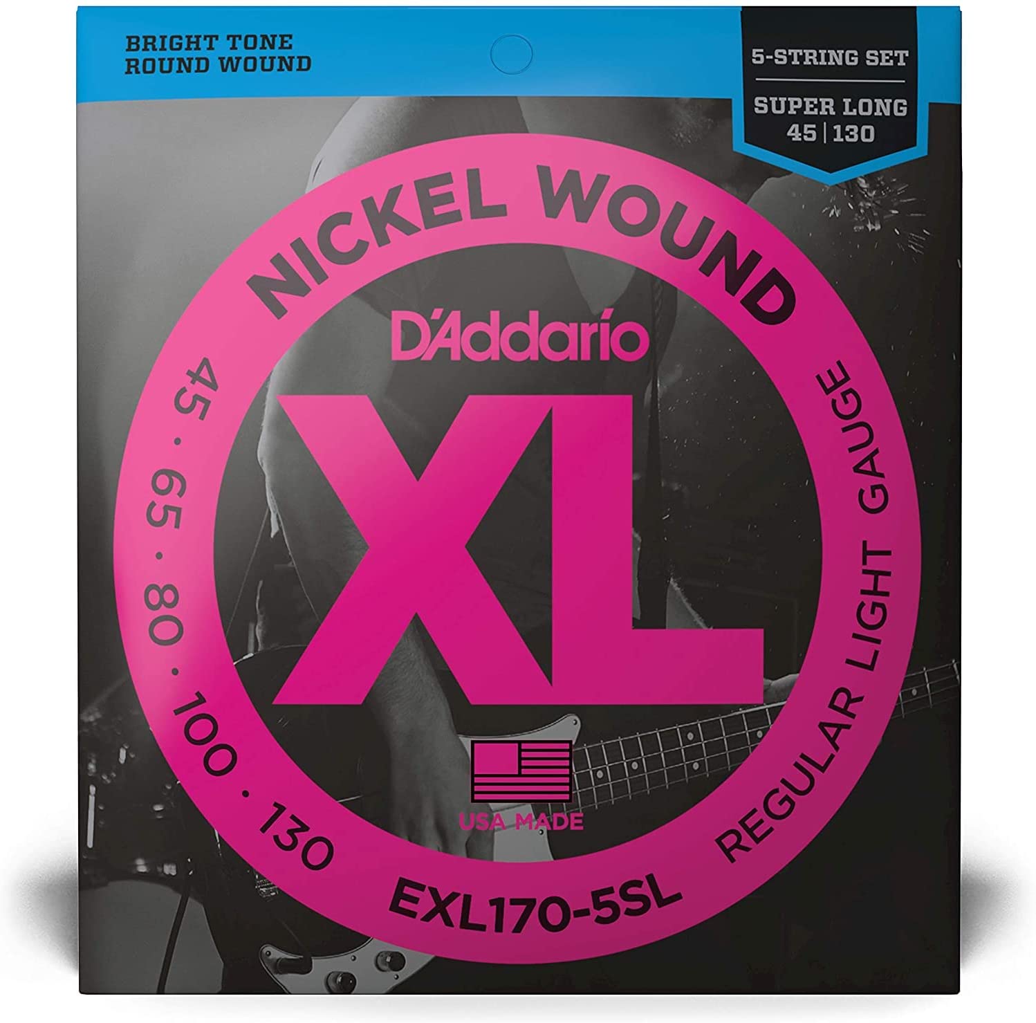 ■D'Addario ダダリオ EXL170-5SL Super Long Scale スーパーロングスケール 5弦45-130 ベース弦