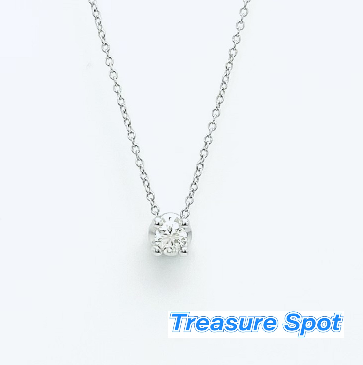 BVLGARI ブルガリ ダイヤネックレス D0.31ct 750 WG E VS2 送料無料 【トレジャースポット】【中古】|Treasure Spot