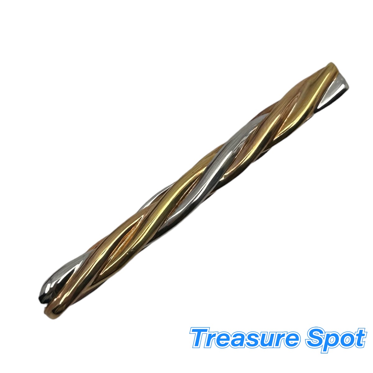 Cartier カルティエ　ビンテージカフス、タイタックセット　ゴールド　美品 希少】カルティエ カフス タイタック セット 2Cロゴ