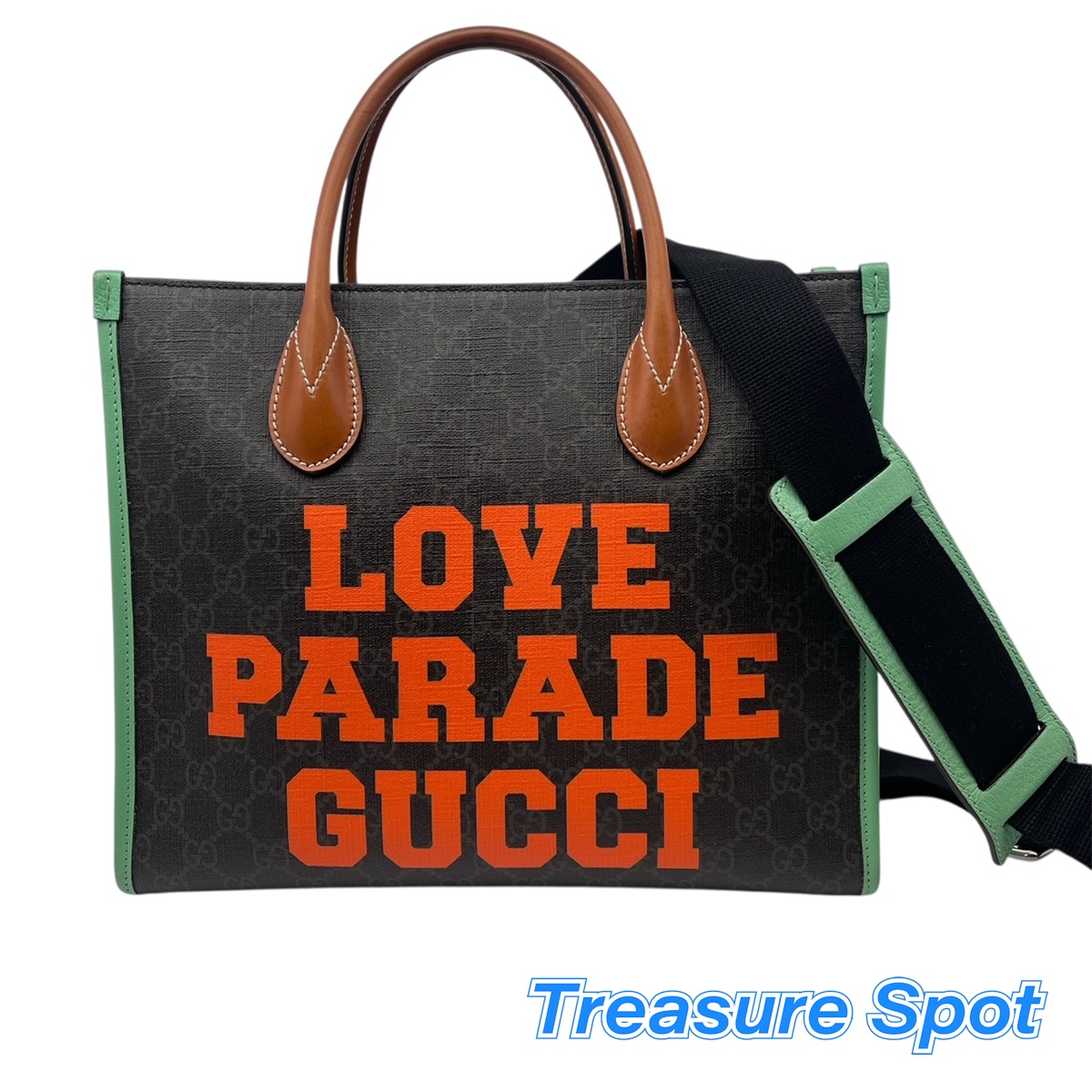 グッチ GUCCI ラブスモールトート ラブパレードトート トートバッグ 貨物輸送無料【中古】【トレジャースポット】