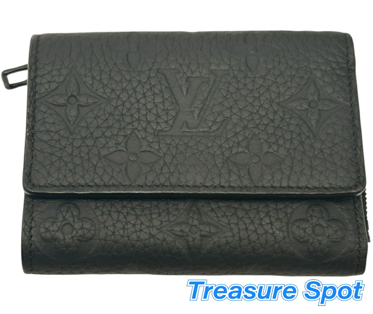 【未使用に近い】ルイヴィトン トリヨン・モノグラム パイロット 三つ折り財布 黒 LOUIS VUITTON 【ルイヴィトン】 トリヨンモノグラム