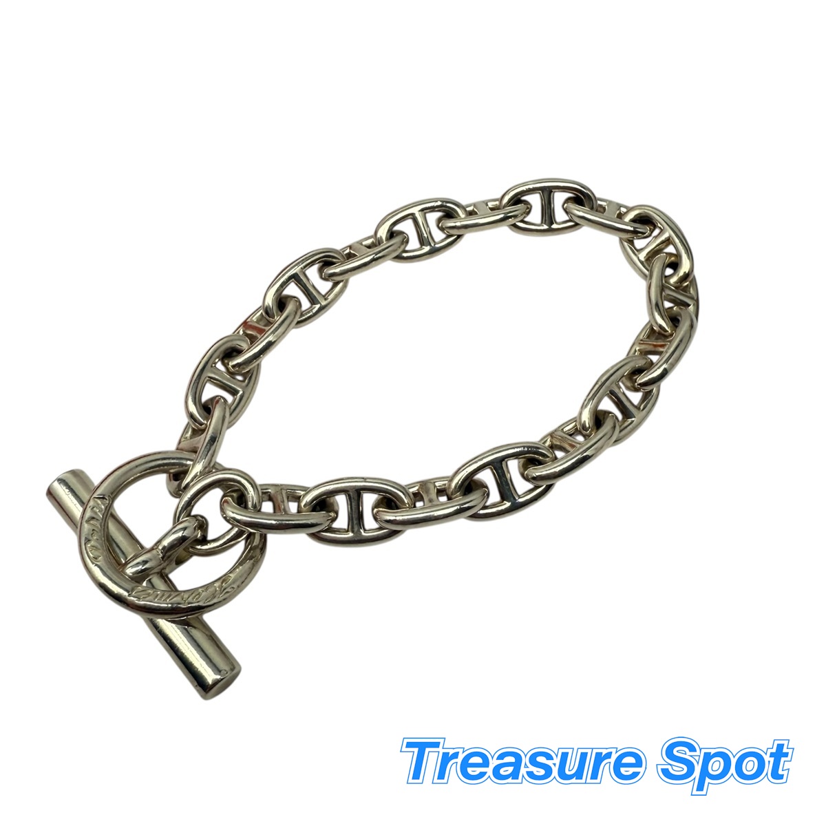 楽天市場】HERMES エルメス ブレスレット シェーヌダンクル PM 16コマ