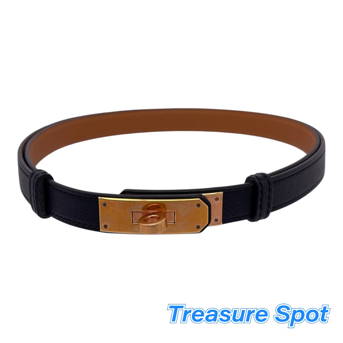 楽天市場】【返品可】エルメス HERMES ケリーベルト X刻印 茶 ゴールド