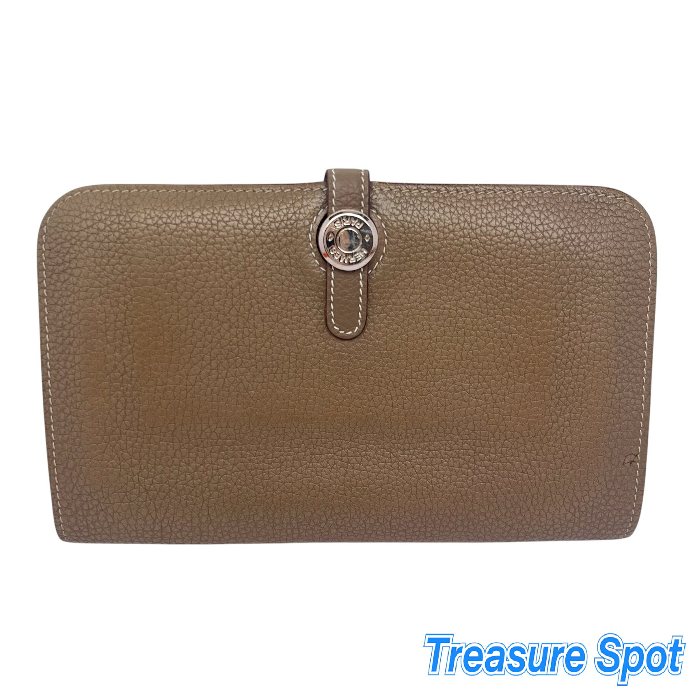 楽天市場】【財布】HERMES エルメス ドゴンGM 2つ折長財布 レザー