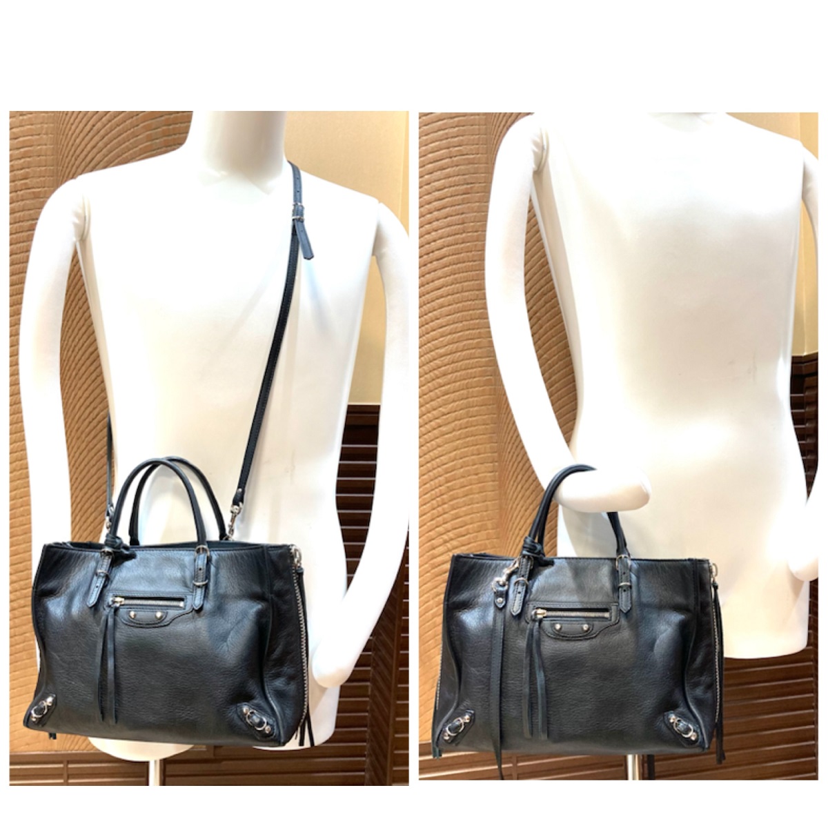 BALENCIAGA バレンシアガ ペーパーバッグA6 ショルダーストラップ 2WAY