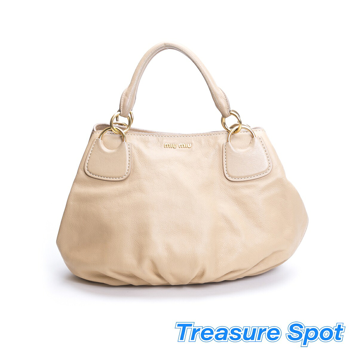 miumiuナッパクリスタル＊BIANCO＊ビジュー＊美品＊3way＊RP0233 