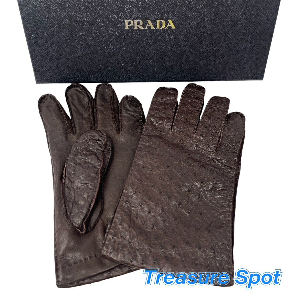 Pradaロンググローブ　ナイロン×ナッパレザー グローブ　手袋 Pradaロンググローブナイロン×ナッパレザー グローブ手袋