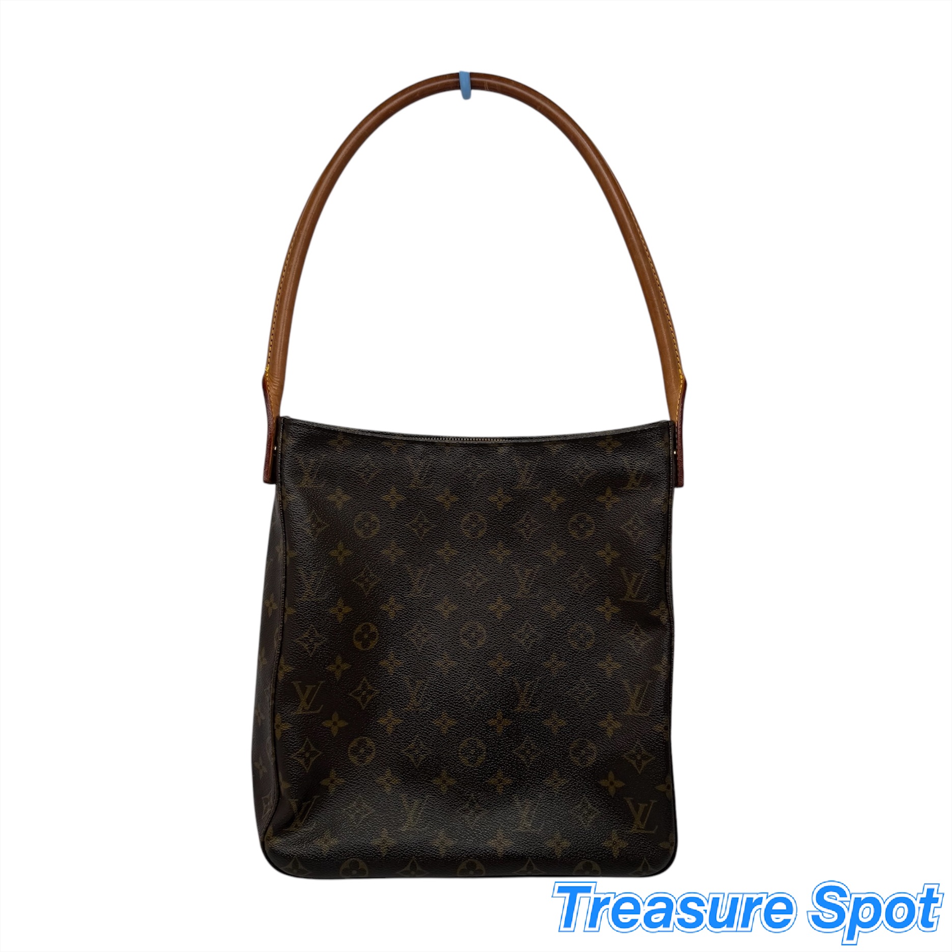 ルイヴィトン LOUIS VUITTON LV ルーピング モノグラム ブラウン ハンドバッグ ショルダーバッグ 送料無料 【中古】【トレジャースポット】|Treasure Spot