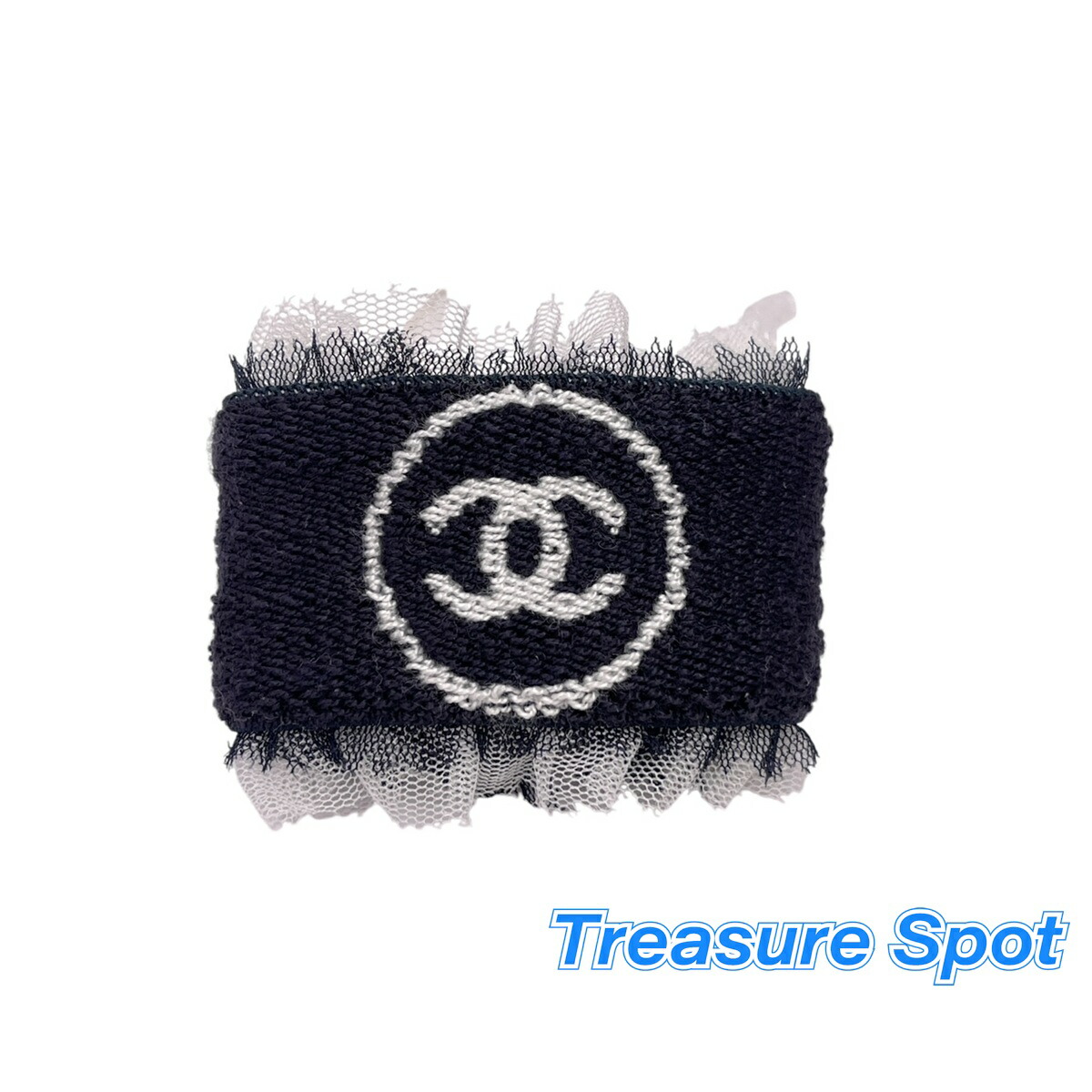 値下げ!✨CHANEL シャネル スポーツ ココマーク リストバンド 黒 楽天市場】CHANEL シャネル リストバンド ココマーク 黒