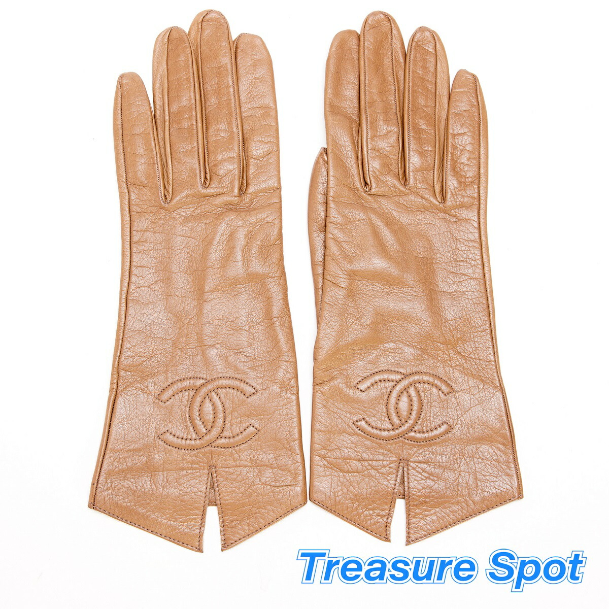 楽天市場】【中古】CHANEL シャネル 手袋 レザー グローブ ブラック 黒