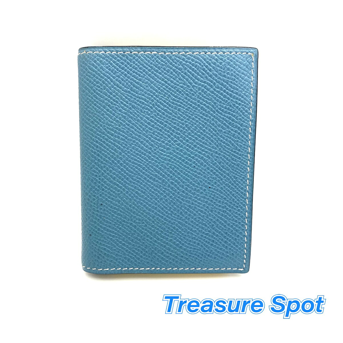 HERMES　エルメス　アジェンダミニ　手帳カバー　ブルージーン　エプソン　□K刻印　レザー　【トレジャースポット】【中古】｜Treasure　Spot
