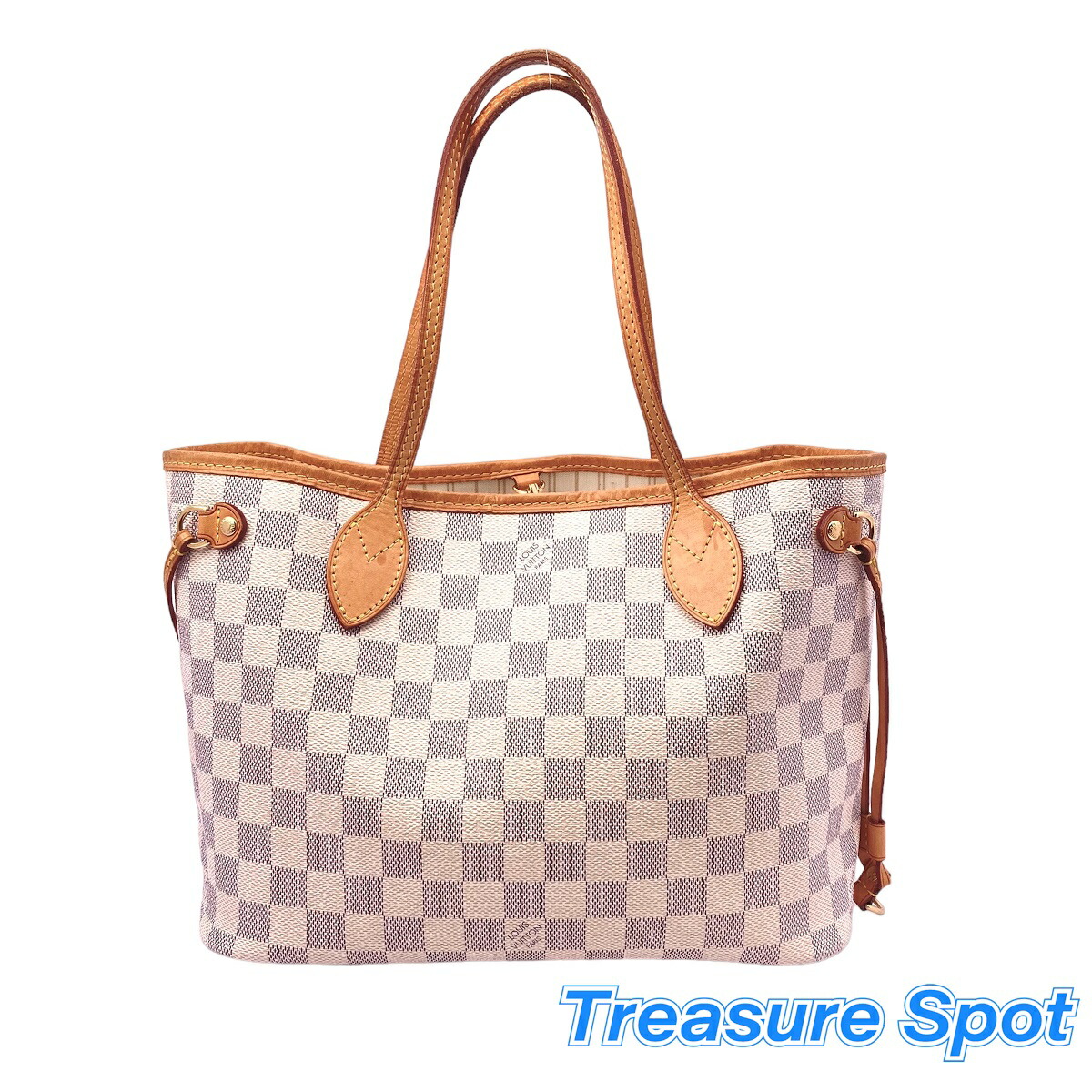 ルイヴィトン　LV　LOUIS　VUITTON　ネヴァーフルPM　ダミエアズール　ポーチ付き　送料無料　【トレジャースポット】中古｜Treasure　Spot 86,900円