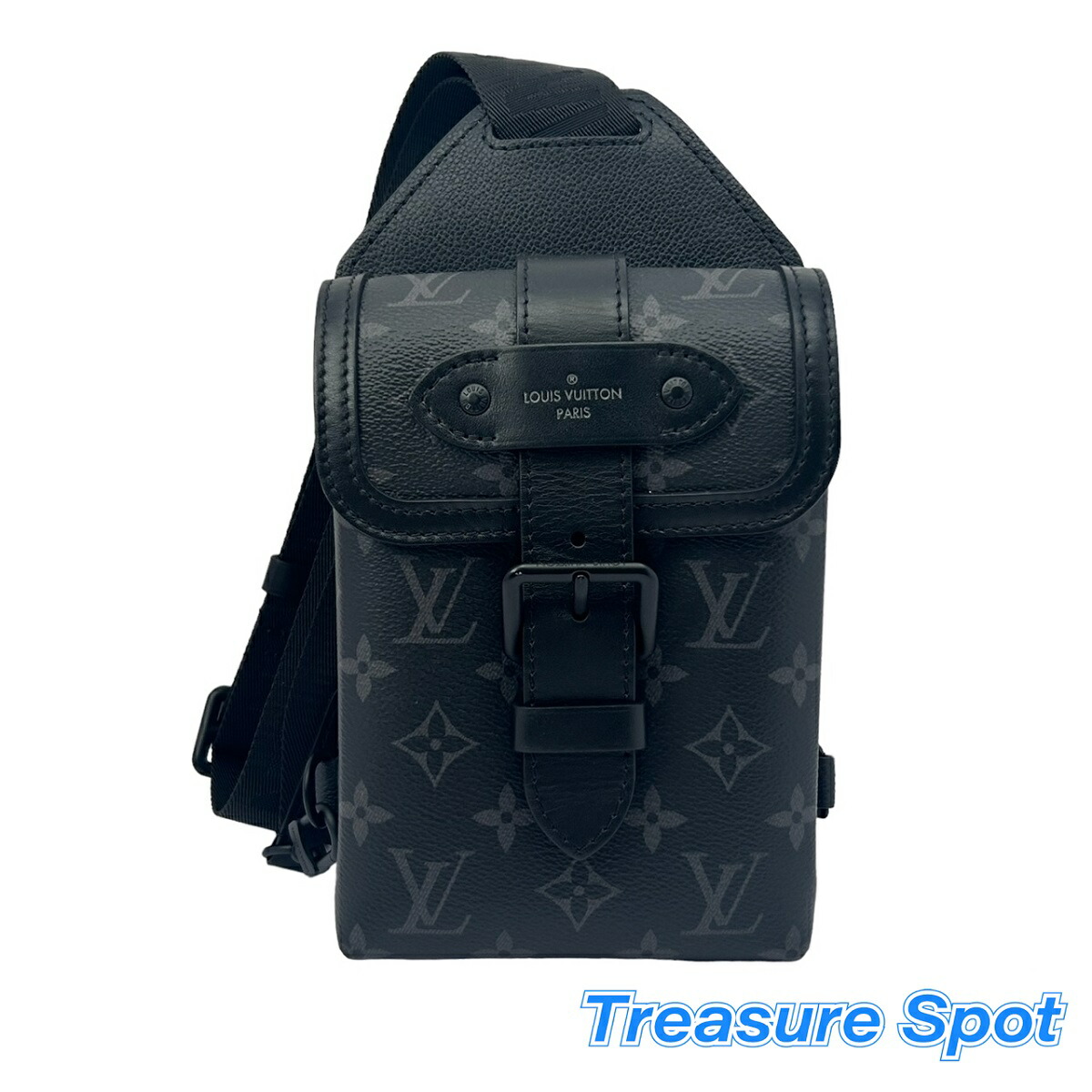 【楽天市場】ルイヴィトン LV LOUIS VUITTON ソミュール スリングバッグ ブラック モノグラムエクリプス チップ 送料無料