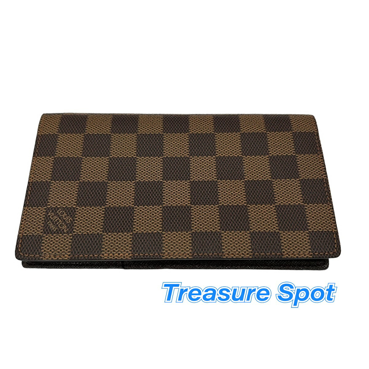 ルイヴィトン LOUIS VUITTON LV ポルトフォイユ・コロンブス ダミエ 赤銅色 赤銅色 長札入れ 未当て嵌める見せびらかす品 【トレジャースポット】 中古 バッグ・小物・ブランド雑貨-メンズ財布