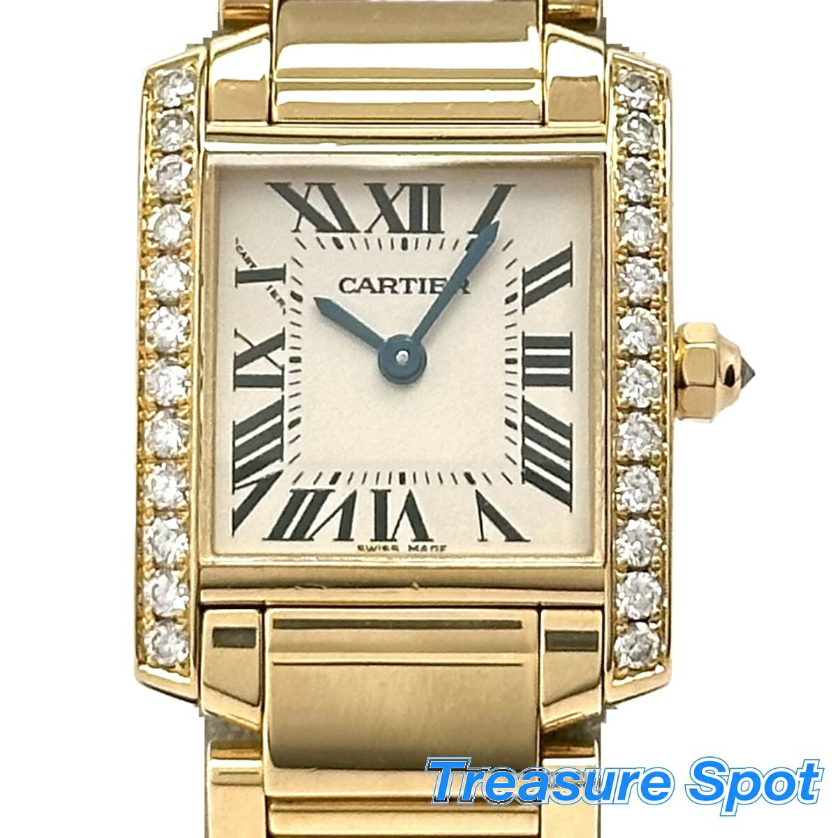 カルティエ タンクフランセーズ SM ダイヤベゼル W4TA0008 Cartier 腕時計 アイボリー文字盤 楽天市場】カルティエ Cartier 腕時計 タンクフランセーズ SM W4TA0008