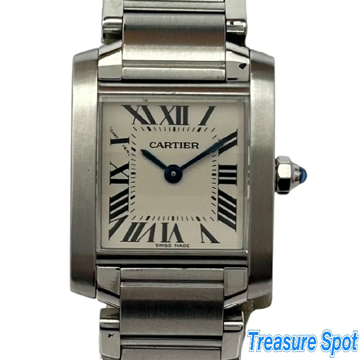 カルティエ　Cartier　タンクフランセーズSM　W51008Q3　Qz　レディース　腕時計　専用箱　SS　中古　【トレジャースポット】｜Treasure　Spot 209,000円