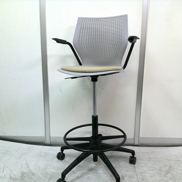 knoll/ノル　マルチジェネレーション　ハイタスクチェア　シートパッド付　デザート　グレーシェル【中古】【ハイチェア】【オフィス家具】【当店オススメ】