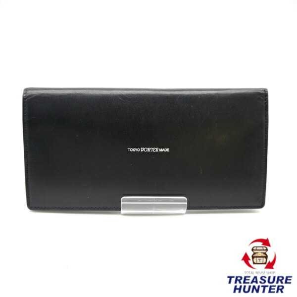 中古 Porter Beams B印 Marque レザー 長財布 刻印あり メンズ ブラック ポーター ビームス コラボ 黒 折り畳み 0601 Psicologosancora Es
