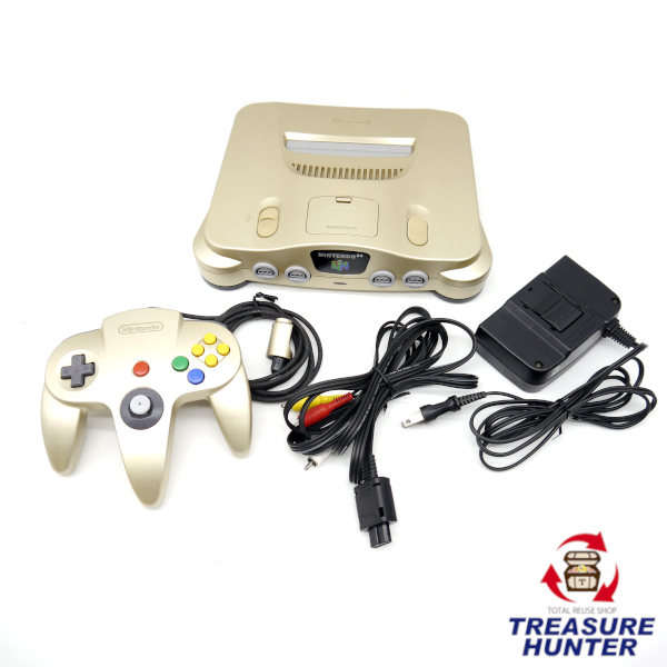 中古 ニンテンドー Nintendo64 トイザらス限定カラーゴールド Nus 001 Jpn コントローラー付き 任天堂 ゲーム機 本体 Crunchusers Com