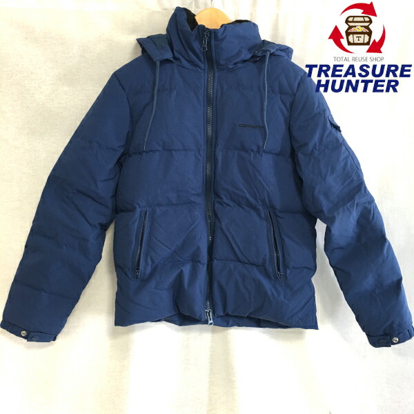 中古 Carhartt カーハート アラスカジャケット メンズウェア ダウン ブルー Sサイズ I Maf Gov Ws