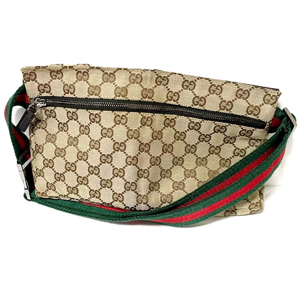 プリント GUCCI ボディバック ヒップバック シェリーライン キャンバス