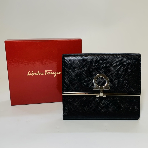 上品】 Salvatore Ferragamo サルバトーレフェラガモ ガンチーニ W