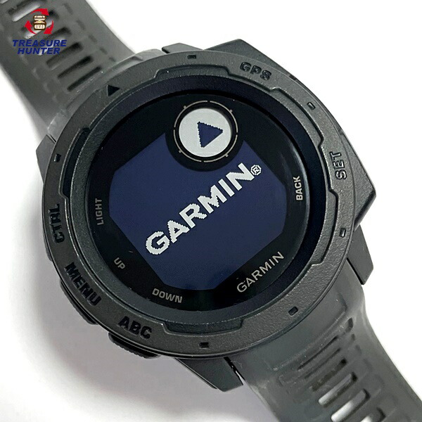 【中古】ガーミン メンズ 御覧になる GPSアウトドアウォッチ Instinct 黒 黒いこと レディース ユニ一発やる GARMIN 【101043509005】 男女兼用腕時計-腕時計