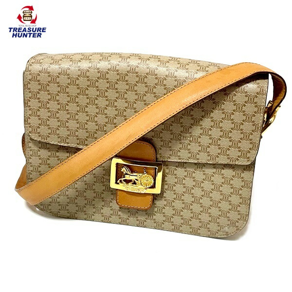 楽天市場】CELINE【セリーヌ】馬車金具 ショルダーバッグ マカダム柄