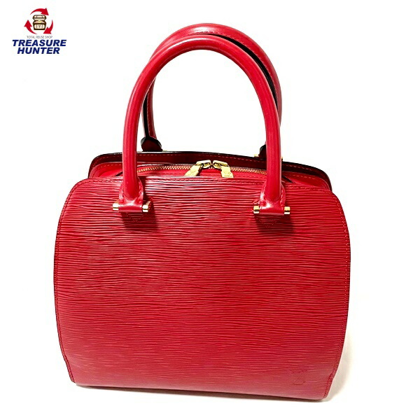 【極上美品】ルイヴィトン　ポンヌフ　エピ　ハンドバッグ 赤 ルイヴィトンポンヌフ 14127 赤 レディース エピレザー ハンドバッグ