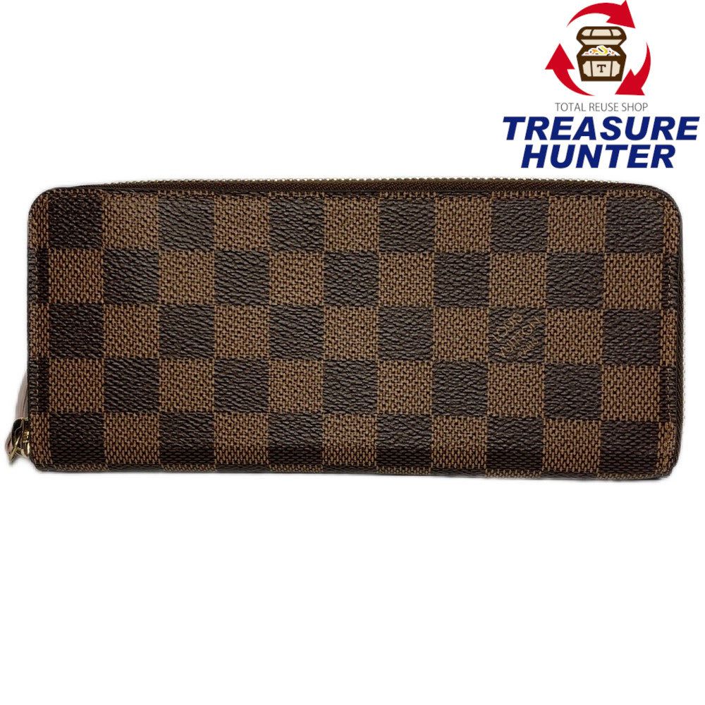 ルイヴィトン ダミエ ポルトフォイユ クレマンス N41626 ラウンドファスナー 長財布 LOUIS VUITTON 【240005001836】|Treasure Hunter店