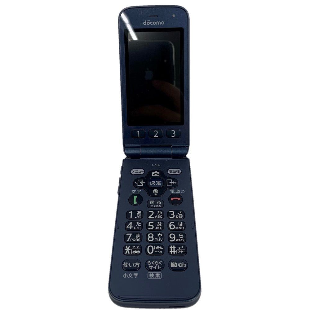 スマートフォン/携帯電話 携帯電話本体 Docomo×FUJITSU 折りたたみ携帯電話 らくらくホン F-01M 3インチ 