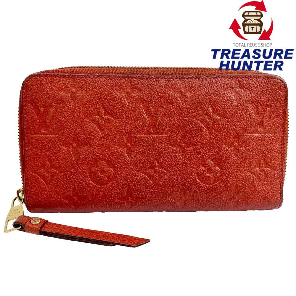 LOUIS VUITTON モノグラムアンプラント ジッピーウォレット M60547 赤いこと 長紙入れ 【102030405007】