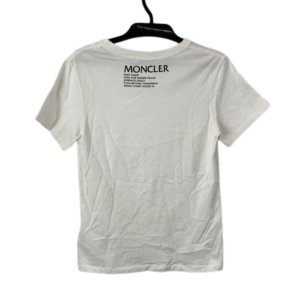 MONCLER モンクレール バックプリント Tシャツ 829FB サイズS 21年モデル ホワイト レディース 【100057567008】|Treasure Hunter店