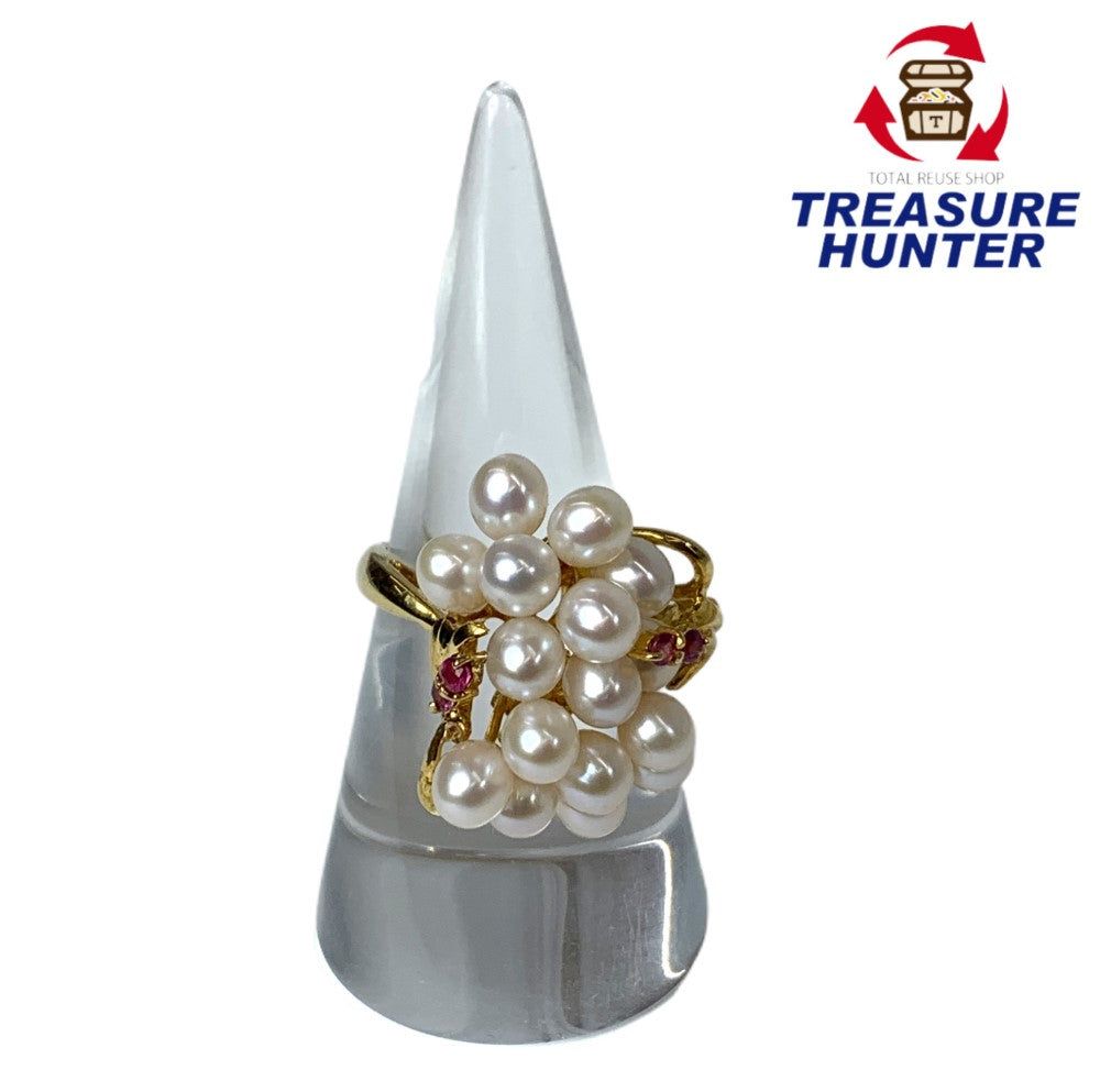 K18 リング パール/アメジスト サイズ11号 総重量約5.7g 指輪 アクセサリー 【115051823003】｜Treasure　Hunter店