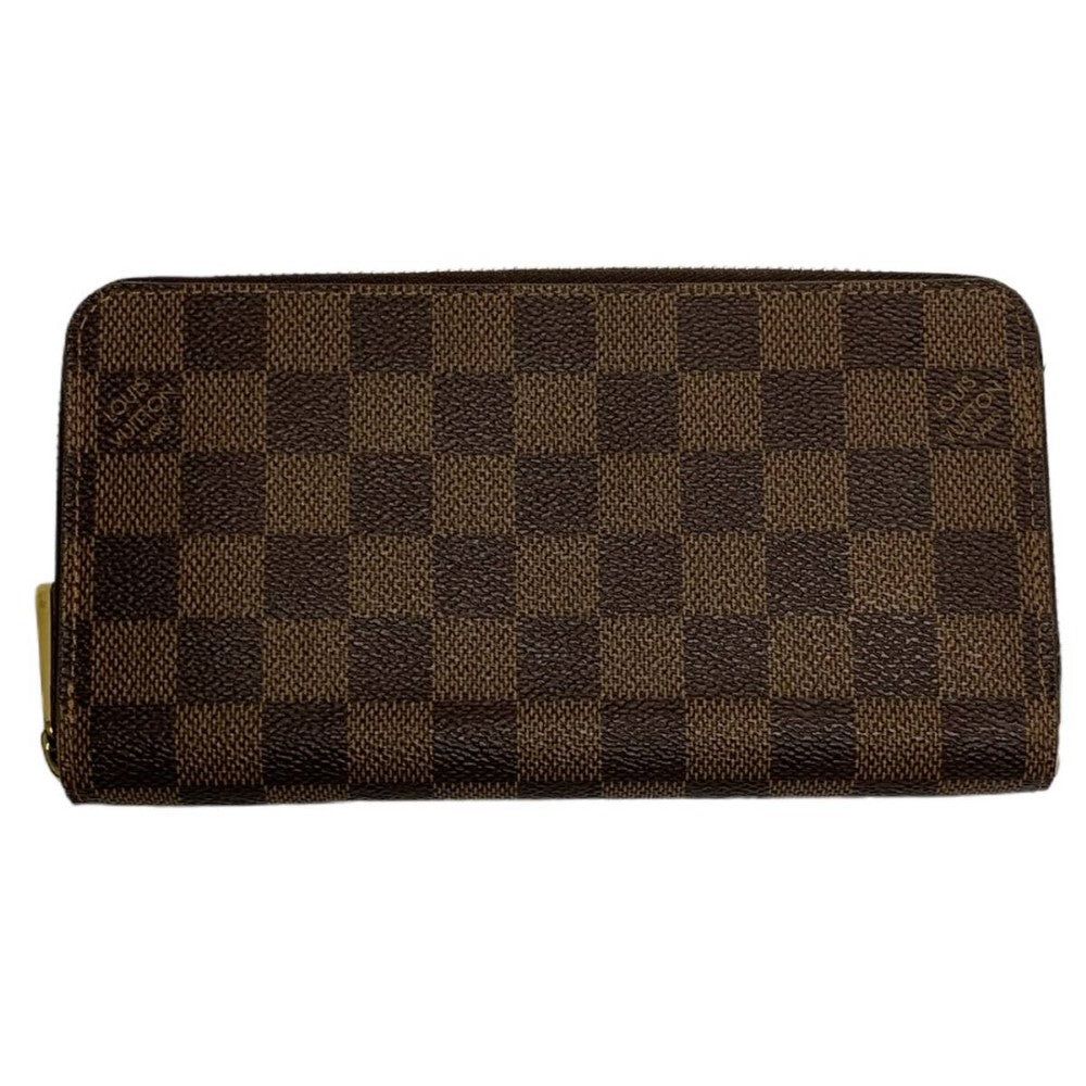 ルイ・ヴィトン ダミエ ジッピーウォレット N60046 ローズバレリーヌ ラウンドジッパー 長紙入れ LOUIS VUITTON 【240005004375】