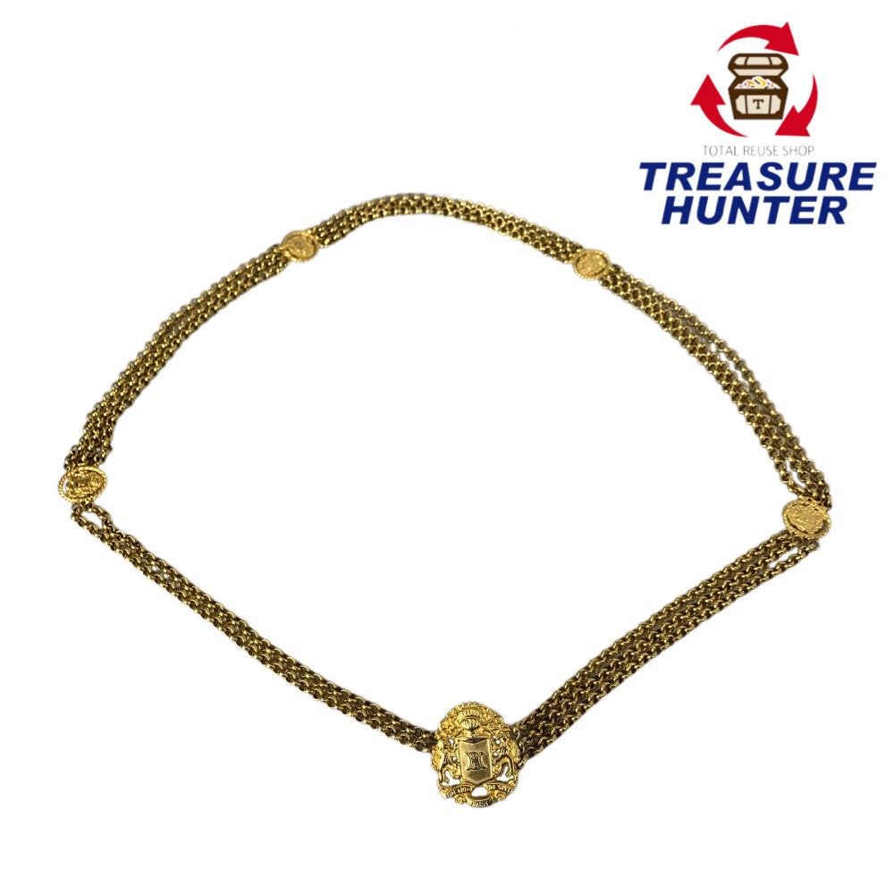 【極美品】セリーヌ マカダム チェーンベルト ヴィンテージ ゴールド セリーヌ(CELINE)セリーヌ マカダム ヴィンテージ チェーン ベルト