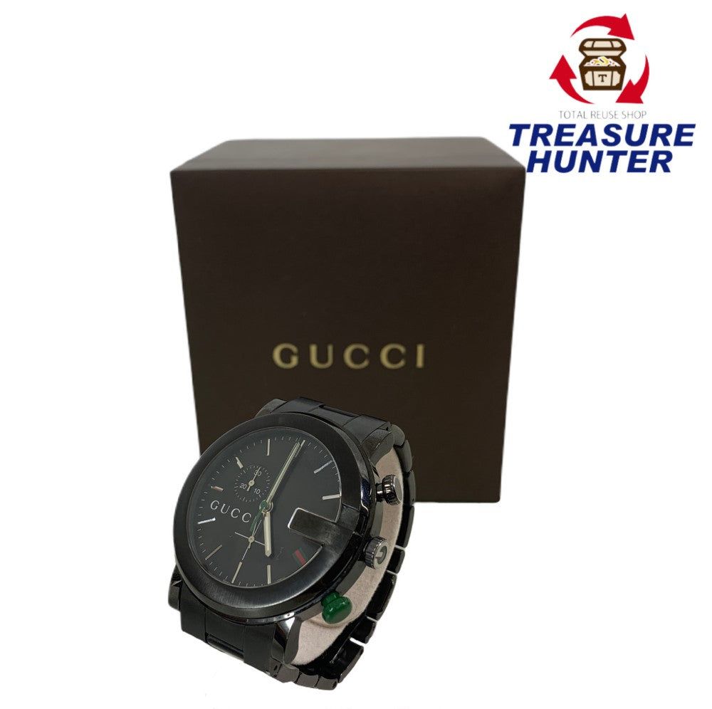 【GUCCI 5500M】グッチ 腕時計 ブラック文字盤 メンズ クォーツ GUCCI グッチ 5500M クォーツ メンズ 腕時計 文字盤ブラック