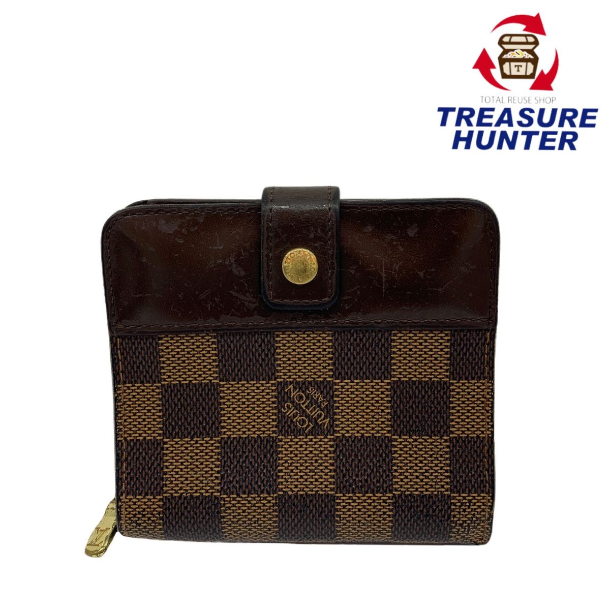 【箱付き】ルイヴィトン ダミエ コンパクトジップ 二つ折り財布 N61668 楽天市場】ルイ ヴィトン ダミエ コンパクトジップ 二つ折り財布