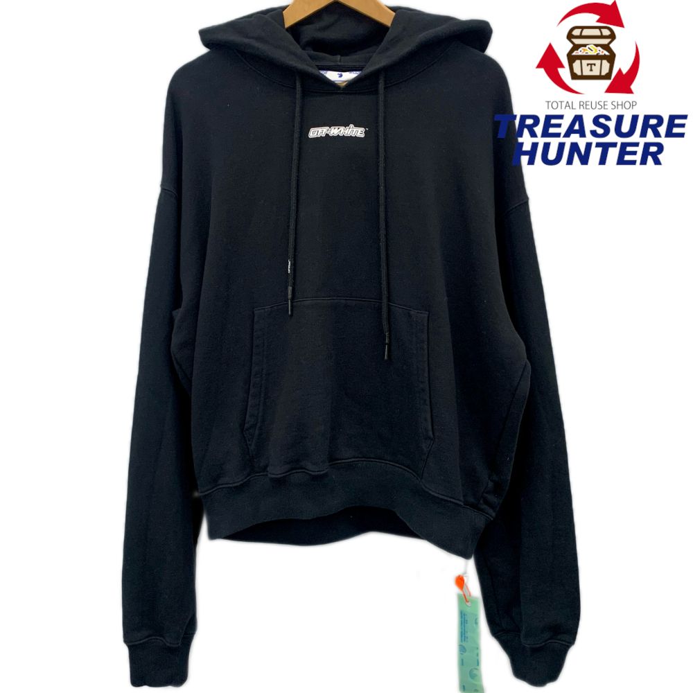 楽天市場】オフホワイト パーカー OMBB110S23FLE003 001ハンド アロー