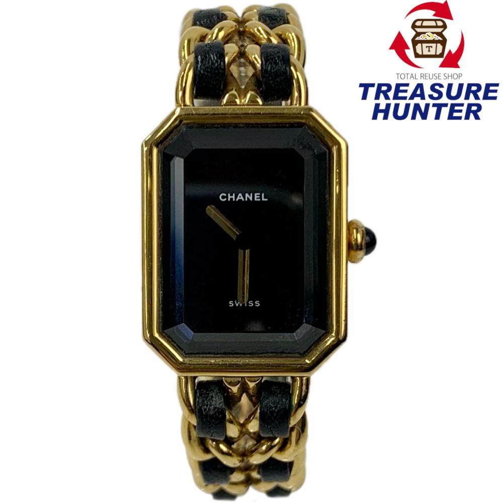 シャネル プルミエール L H0001 クォーツ レディース シャネル プルミエール L H0001 ブラック レディース 時計 【中古