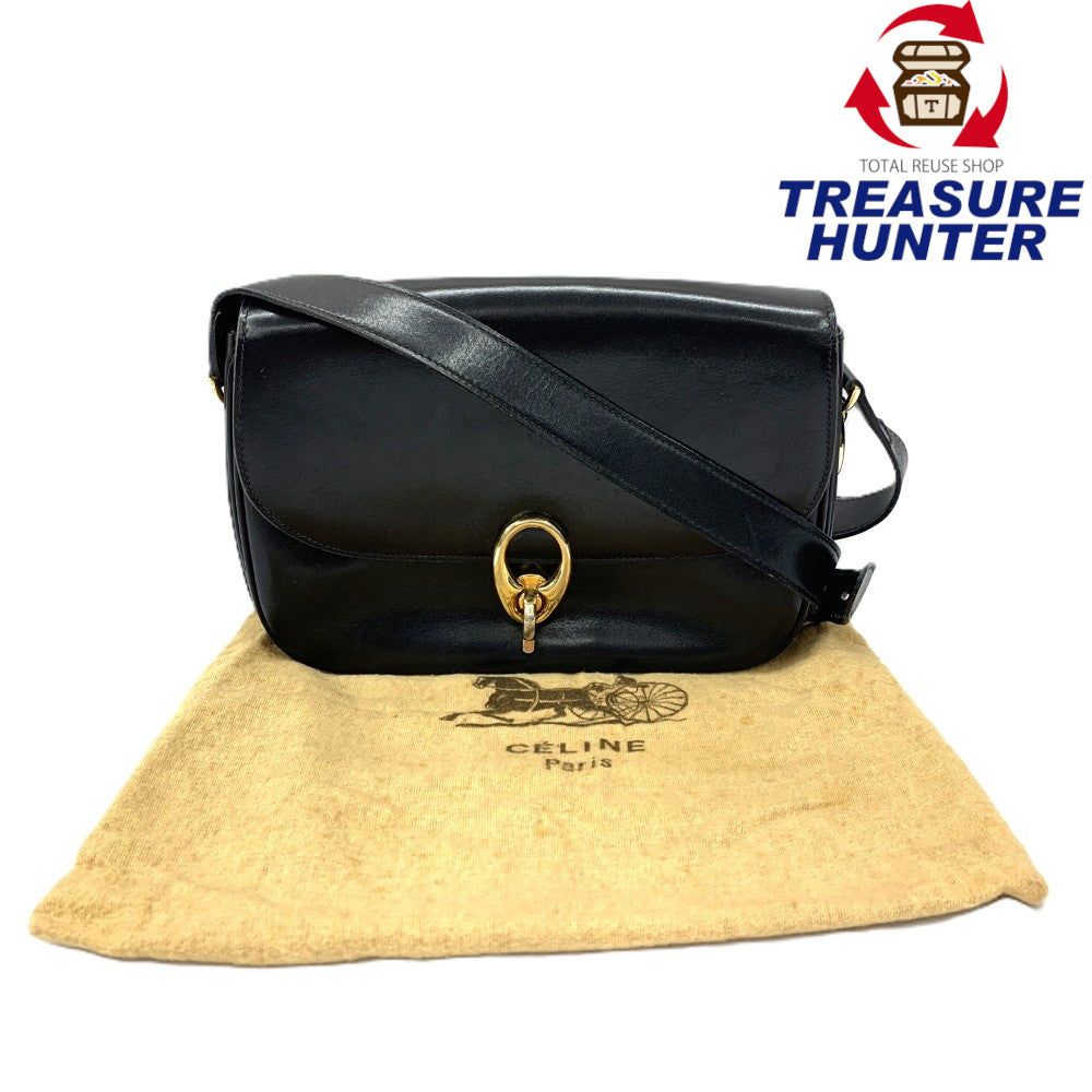 CELINE(セリーヌ) ショルダーバッグ レザー ブラック レディース バッグ 【102052363001】｜Treasure　Hunter店