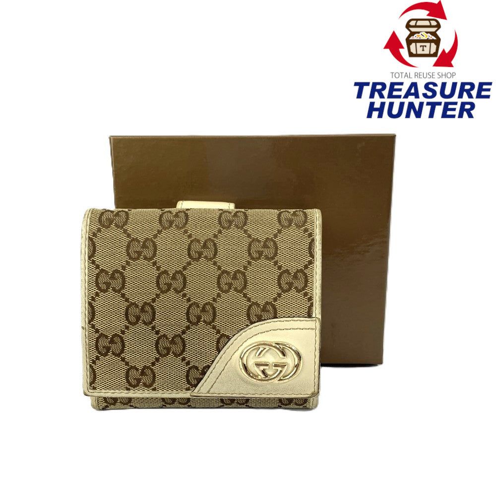 ◇グッチ◇レザー/グッチシマ/コンパクトウォレット/財布/170579/ブランド グッチ レザー/グッチシマ/コンパクトウォレット/財布/170579